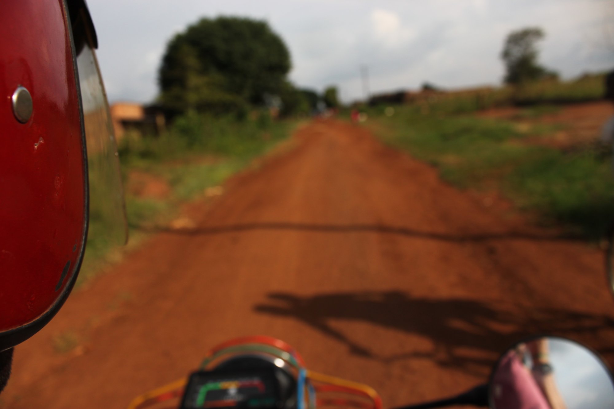 Scott Seibold on the road in Uganda